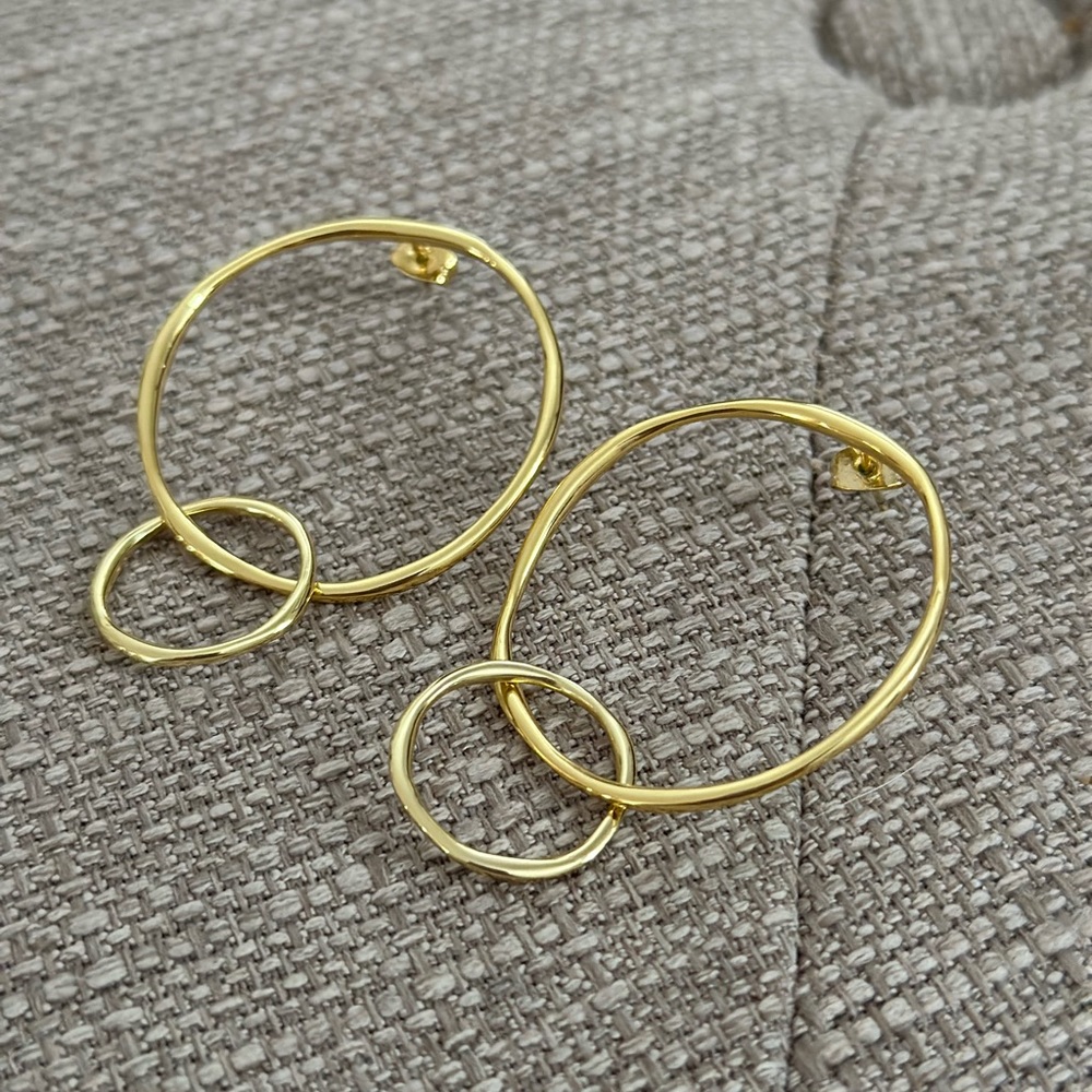 Gorjana double hoop earrings